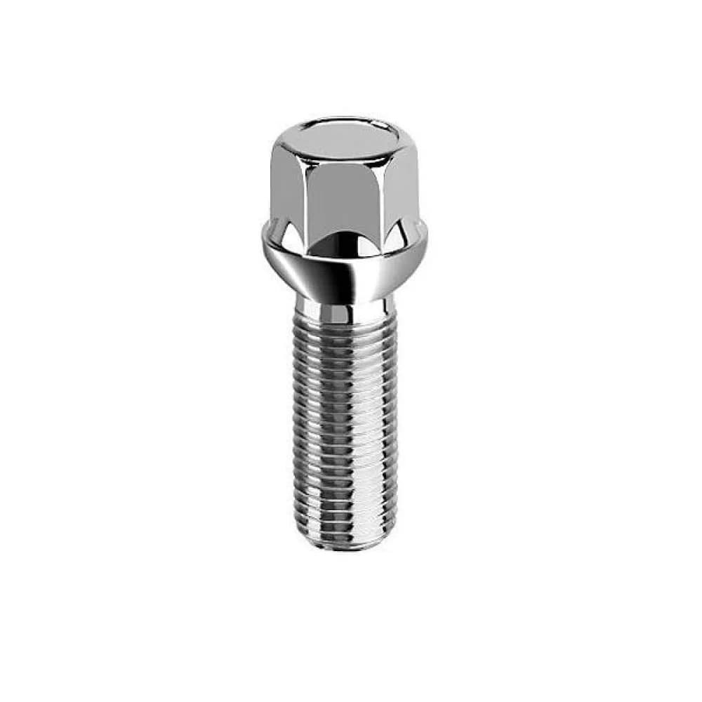 Kerékcsavar rádiuszos M14X1,50X28 CH17 R12 10.9 EZÜST