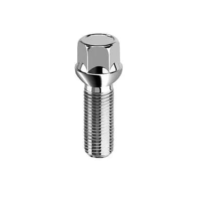 Kerékcsavar rádiuszos M14X1,50X28 CH17 R12 10.9 EZÜST